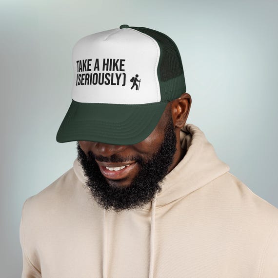 Hiking Trucker Hat Outdoor Adventure Snapback Cap Adjustable  display picture 2