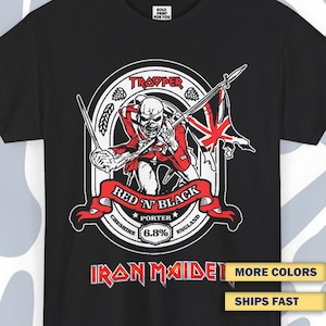 T-shirt Iron Maiden 7, Funny Vintage Unisex Tee, Retro Shirt, Havy Metal Wear, Metal Shirt, Vintage Iron Maiden Shirt, Metal Band Shirt