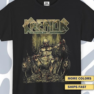T-shirt Kreator 5, Vintage Unisex Tee, Thrash Metal Band Retro Shirt, Industrial Shirt, Melodic Death Metal Tee, Metal Band Sweatshirt