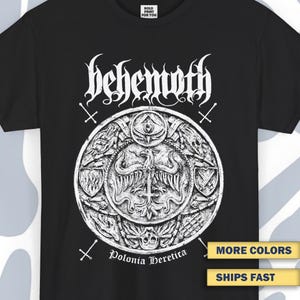 T-shirt Behemoth, Funny Vintage Unisex Tee, Black metal Retro Shirt, Death metal Wear, Metal Shirt, Metal Sweatshirt, Metal Band Shirt