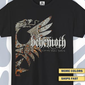 T-shirt Behemoth, Funny Vintage Unisex Tee, Black metal Retro Shirt, Death metal Wear, Metal Shirt, Metal Sweatshirt, Metal Band Shirt