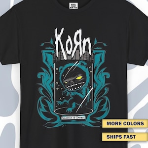 T-shirt Korn Souvenir of Sadness, Funny Vintage Unisex Tee, Retro Shirt, Casual Wear, Metal Band Shirt, Funny Vintage Shirt, Hard Rock Shirt