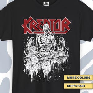 T-shirt Kreator, Vintage Unisex Tee, Thrash Metal Band Retro Shirt, Industrial Shirt, Melodic Death Metal Tee, Metal Band Sweatshirt