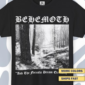 T-shirt Behemoth, Funny Vintage Unisex Tee, Black metal Retro Shirt, Death metal Wear, Metal Shirt, Metal Sweatshirt, Metal Band Shirt