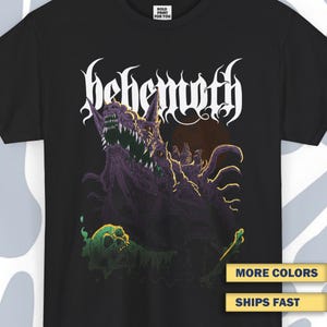 T-shirt Behemoth, Funny Vintage Unisex Tee, Black metal Retro Shirt, Death metal Wear, Metal Shirt, Vintage Shirt, Metal Band Shirt