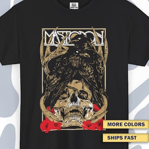 T-shirt Mastodon, Funny Vintage Unisex Tee, Progressive Metal Band, Retro Shirt, Sludge Metal Tshirt, Alternative Metal Tee, Hard Rock Shirt
