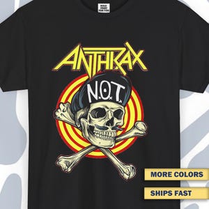 T-shirt ANTHRAX, Funny Vintage Unisex Tee, Sweatshirt, Thrash Metal Wear, Groove Metal Shirt, Vintage Heavy Metal Shirt, Metal Band Shirt