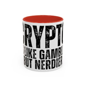 Taza de café con temática de criptomonedas: Apuestas pero con un toque más friki, decoración de escritorio para traders de Bitcoin (325 ml o 444 ml)