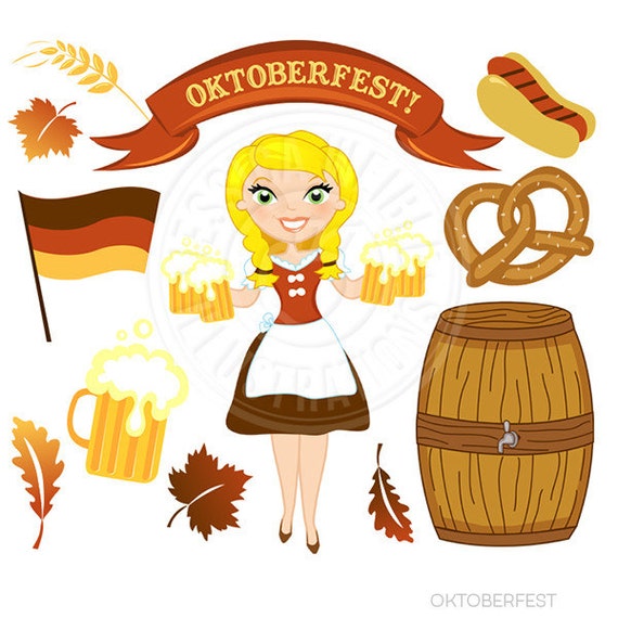oktoberfest cute digital clipart