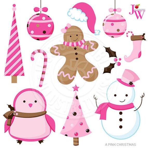 a pink christmas cute