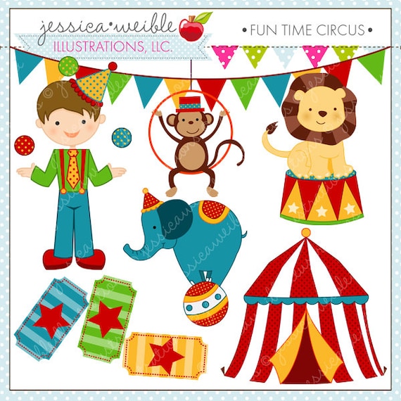 Fun Time Circus Cute Digital Clipart Circus Clip art ... Fun Time Circus Cute Digital Clipart Circus Clip art ...