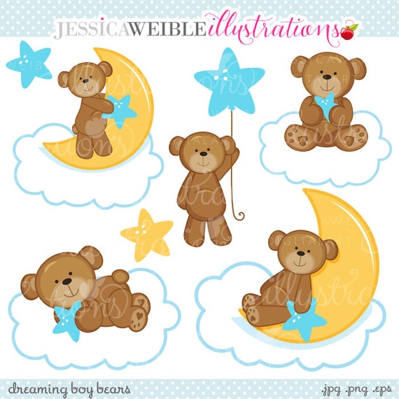 Traumen Dass Junge Susse Digitale Cliparts Fur Kommerziellen Etsy