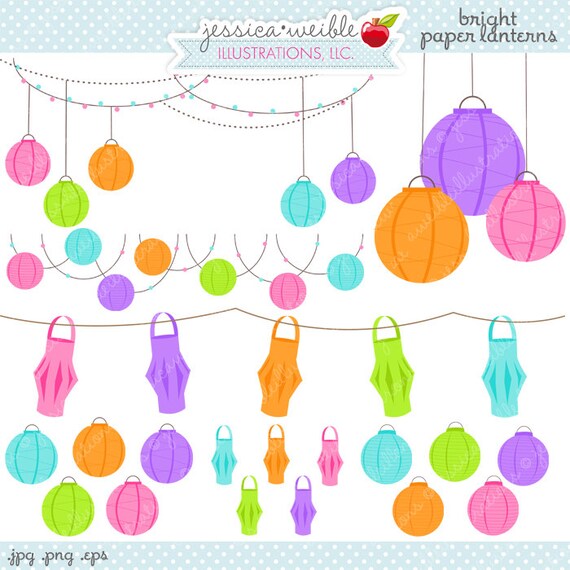 bright paper lanterns