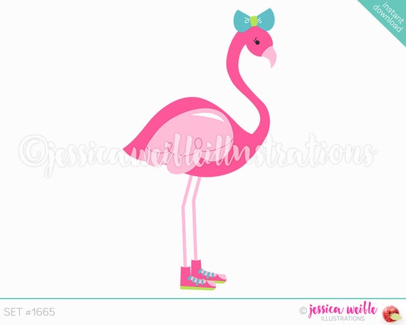 Turnschuhe GrafikenBogenIn Flamingo ClipartNiedliche Niedlich Tropischen Sommer Illustration1665 Sneaker Digitale wOknP0