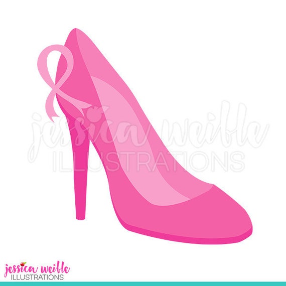 pink ribbon heels