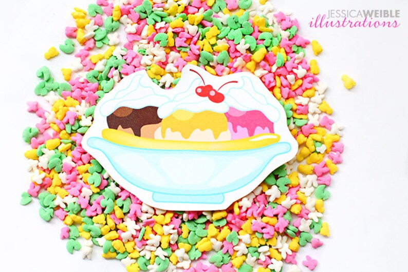 Ice Cream Shop Cute Digital Clipart Ice Cream Clip Art | Etsy