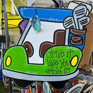 Custom Hand painted Sports Door Hangers, wood sign, sports