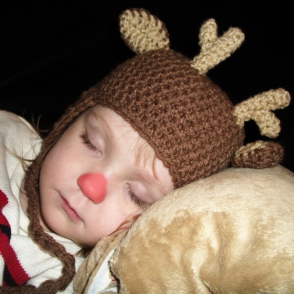 RUSH ORDER Custom Reindeer Hat  GREAT for your Christmas Card Photo