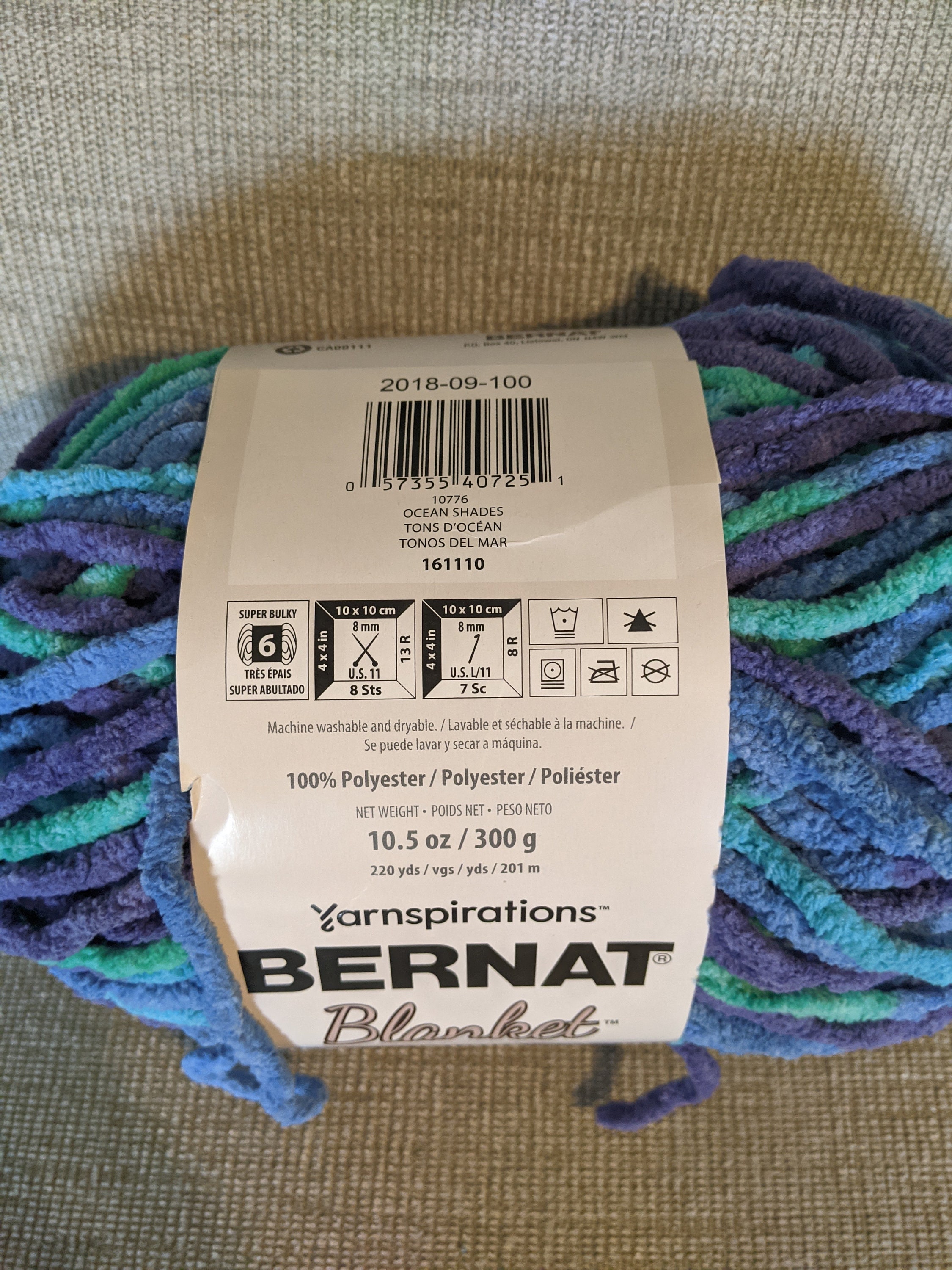 Bernat Blanket Yarn Ocean Shades Full skein Etsy
