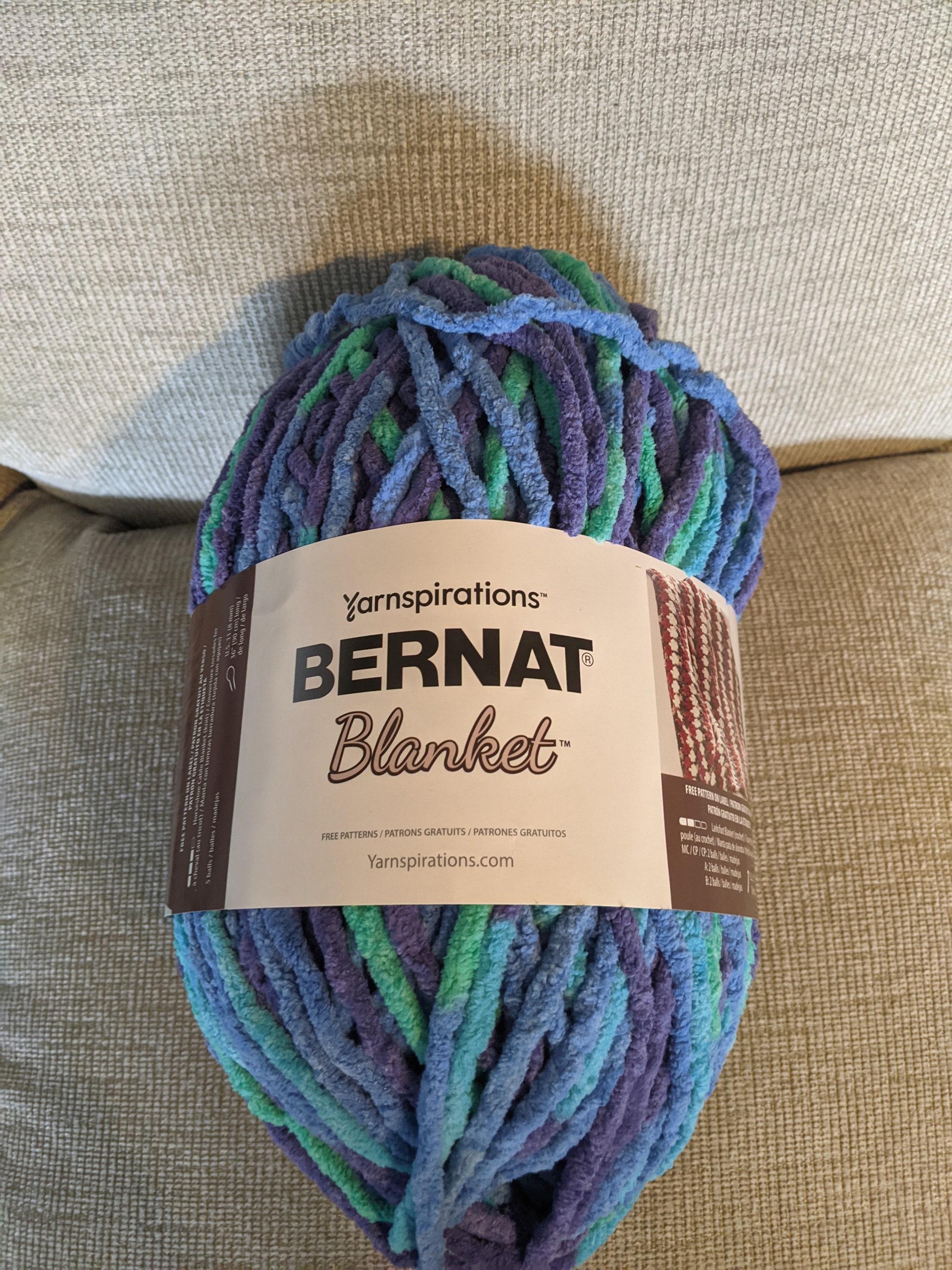 Bernat Blanket Yarn Ocean Shades Full skein Etsy