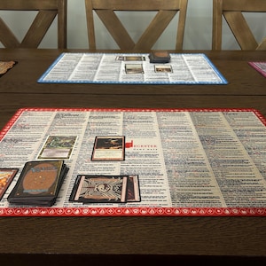 Tapete de juego MTG con palabras clave en orden alfabético, tapete MTG no oficial, regalos para amantes de los juegos de mesa, accesorios para juegos de cartas coleccionables