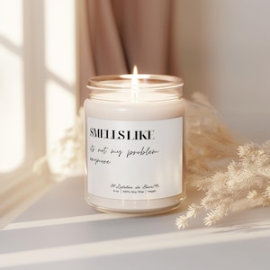 Smells Like It's Not My Problem Candle Funny Retirement Candles Coworker Leaving Candle Farewell Gift For Colleague Leaving Job Gift
