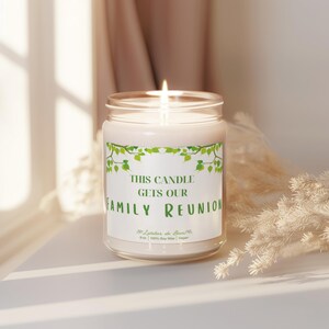 Family Reunion Gift Candle, Family Reunion Keepsake, Family Reunion Invitation, Family Reunion Favors, Funny Family Reunion Souvenir