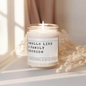 Family Reunion Gift Candle, Family Reunion Keepsake, Family Reunion Invitation, Family Reunion Favors, Funny Family Reunion Souvenir