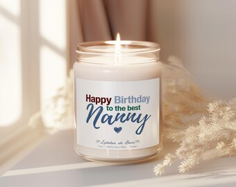 Happy Birthday Nanny, Nanny Birthday, Nanny Gift Ideas, Nanny Candle, Birthday Present for Nanny, Nanny Candle Gift, Babysitter Gift