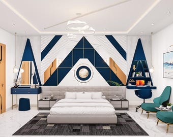 Diseño de interiores para el hogar: archivos editables 2D/3D (descarga digital)