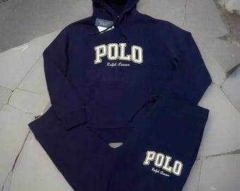 Polo Ralph Lauren-logo heren fleece hoodie joggingbroek trainingspak jogging streetwear outfit