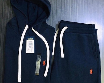 Polo Ralph Lauren-logo heren fleece hoodie joggingbroek trainingspak jogging streetwear outfit