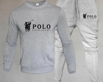 Polofleece grijze trainingspakken/sweatshirts en joggingbroeken/ Ralph Lauren