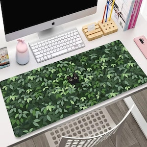 Cute Cat-bureaumat, Japanse bureaumat, Japanse bureaumat XL, esthetische muismat, cartoon kat muismat, gaming-speelmat, schattig bureaudecor, anime