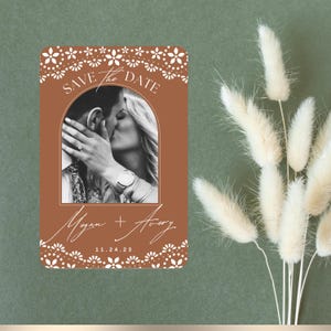 Talavera Wedding Save the Date Invitation with Photo (Digital Download)