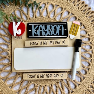 Chalk Board First Day of School Sign, Interchangeable Back to School Sign, Last Day of School Sign, First/Last Day of School Sign, School