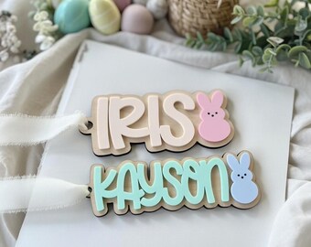 Easter Basket Name Tag, Easter Tag, Personalized Easter Basket Tag, Bunny Tag for Easter Basket, Easter Basket Filler, Easter Basket