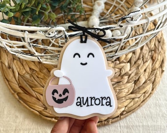 Boo Basket Tag, Halloween Name Tags, Personalized Halloween Tag, Candy Basket Name Tag, Boo Bag Name Tag, Boo Basket Filler, Ghost Name Tag