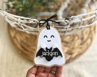 Boo Basket Tag, Halloween Name Tags, Personalized Halloween Tag, Candy Basket Name Tag, Boo Bag Name Tag, Boo Basket Filler, Bat Name Tag