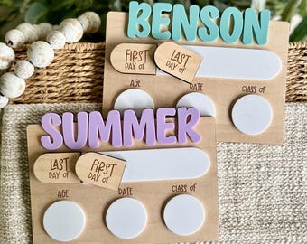 First Day of School Sign, Interchangeable First Day of School Sign, School Photo Prop, Last Day of School Sign, Back to School Board