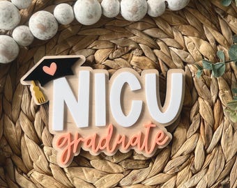 NICU Grad Sign, NICU graduate sign, Baby Announcement, New Baby Sign, NICU photo prop, Were Going Home Sign for Baby
