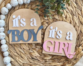 Gender Reveal Photo Prop, It's A Boy Sign, It's A Girl Sign, Gender Reveal Sign, Hospital Photo Prop for Gender Reveal, Fresh 48 Photo Prop