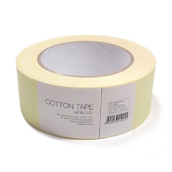 Basic Cotton Adhesive Fabric Tape White 1.8in Etsy