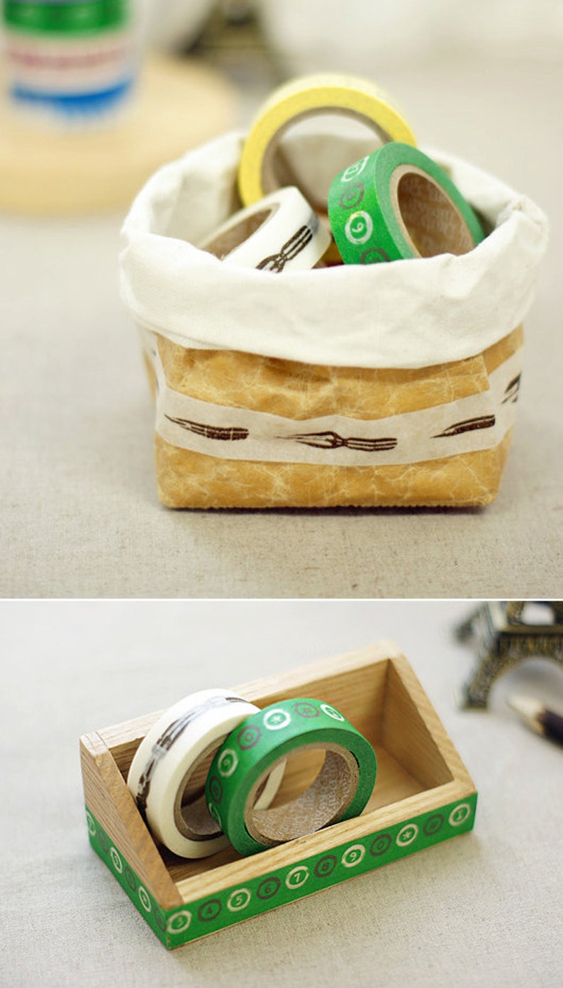 2 Set Rei Pen Green Number Adhesive Masking Tapes 0.6in