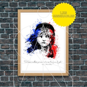 X LES MISERABLES - Musical theatre print - Westend Broadway X