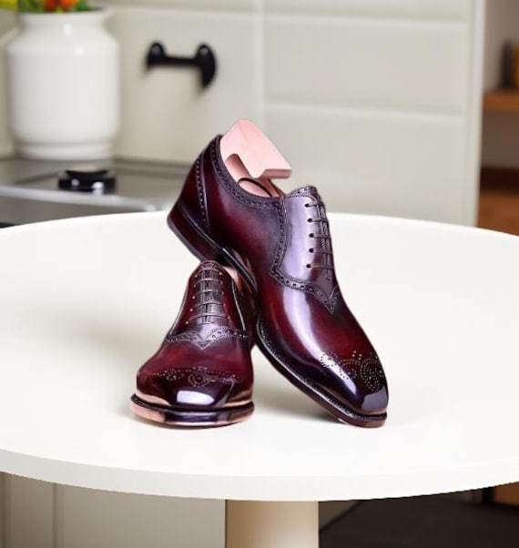 RAYMOND Burgundy OXFORD STYLE DRESS SHOES Libertyzeno | Shoes | Raymond Burgundy Oxford Style Dress  main image 3