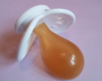 HYPNOS Schnuller für Erwachsene: Latex & Silikon-Sauger - Hinten, ohne Entleerung