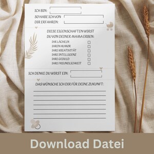 Baby Shower Guest Book Card I Guest Card Baby Shower Download I Baby Party Game