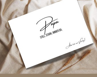 Father's Day Card I Father's Day Gift I Father's Day Card for Dad I Thank You Dad