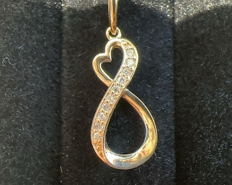 Elegant Dainty Infinity Diamond Pendant Necklace - Timeless Jewelry Gift for Her, Women's Charms & Pendant Collection